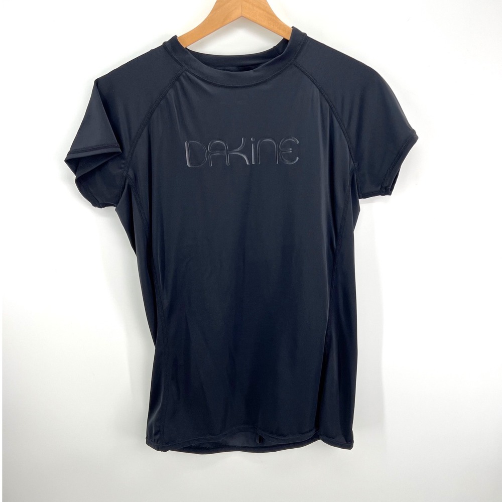 Dakine Rash Guard Women XL Black UPF 50 Tech Cap Luo Lulu Surf Swim Shirt Beach